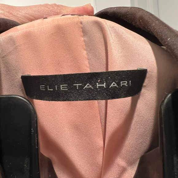 Elie Tahari brown and pink blazer - Picture 5 of 10